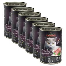 Dosenfutter für Katze Leonardo - Kaninchen 6 x 400g