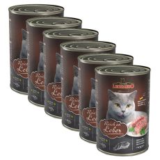 Dosenfutter für Katze Leonardo - Leber 6 x 400g