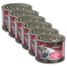 Dosenfutter für Katzen Leonardo - Geflügel 6 x 200g