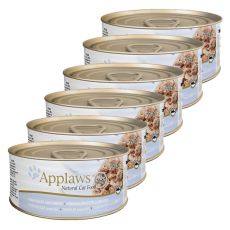 Applaws Cat - Dose für Katzen mit Thunfisch und Käse, 6 x 70g