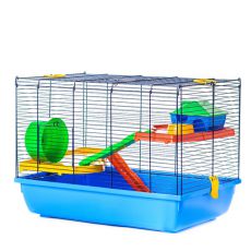 Hamsterkäfig SKIPPER color -  mit Kunststoffaustattung