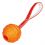 Hundespielzeug - Ball am Gurt, orange, 7 x 29cm