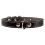 Lederhalsband für Hunde - 24- 32cm, 12mm - schwarz