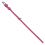 Flaches Lederhalsband pink 30 - 39cm, 20mm