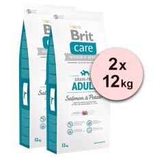 Brit Care Grain-free Adult Salmon & Potato 2 x 12kg