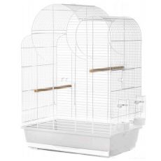 Käfig für Papageien ELIZA, weiß - 54 x 34 x 75 cm