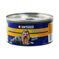 Feuchtnahrung ONTARIO Adult für Hunde, Huhn + Mägen, 200g