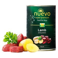 Feuchtnahrung NUEVO DOG Adult Lamb & Potato 400 g