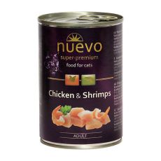 Feuchtnahrung NUEVO CAT Adult Chicken & Shrimps 400 g