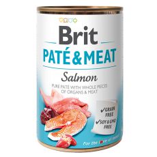 Nassfutter Brit Paté & Meat Salmon, 400 g