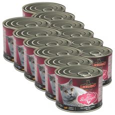 Dosenfutter für Katzen Leonardo - Geflügel 12 x 200g