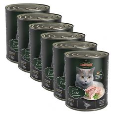 Feuchtnahrung für Katzen Leonardo, Ente 6 x 800 g