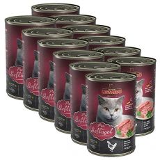 Dosenfutter für Katzen Leonardo - Geflügel 12 x 400g