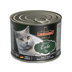 Feuchtnahrung für Katzen Leonardo, Ente 200 g