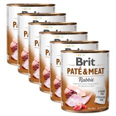 Nassfutter Brit Paté & Meat Rabbit 6 x 800 g