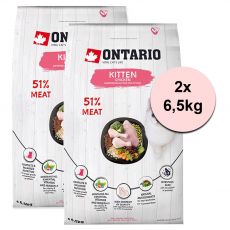 Ontario Kitten Chicken 2 x 6,5 kg