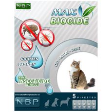 MAX BIOCIDE Antiparasiten-Tropfen für Katzen, 5 Stück